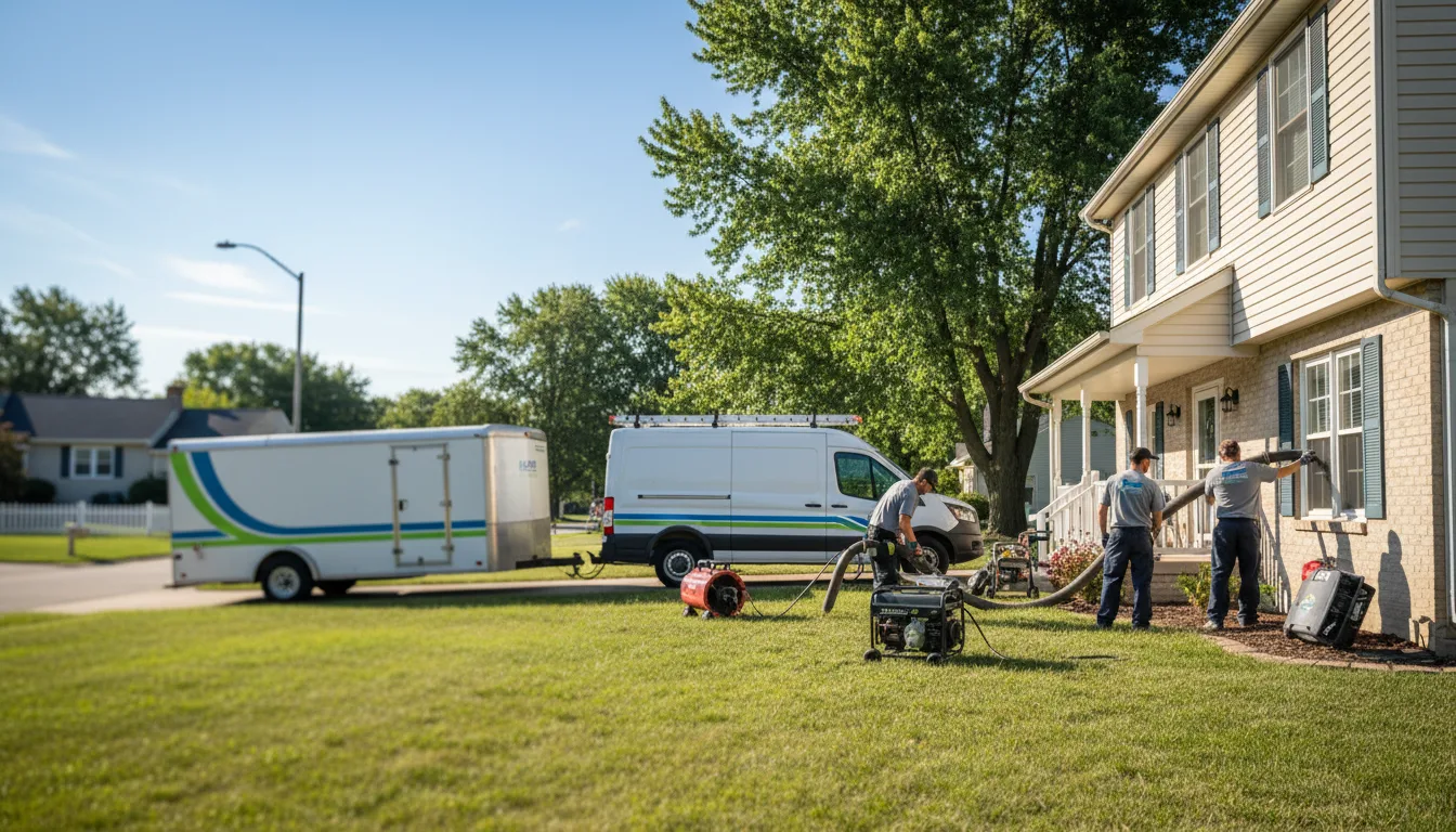 Flooded Basement Restoration And Cleanup With Repair in Huntley, IL near me